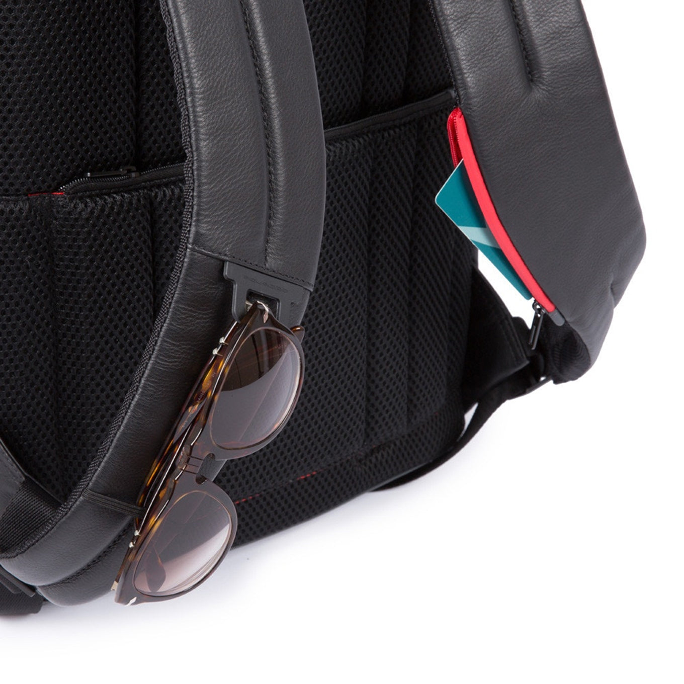 Piquadro Urban PC- und iPad-Rucksack mit Anti-Diebstahl-Kabel, grau-schwarzer Rucksack
