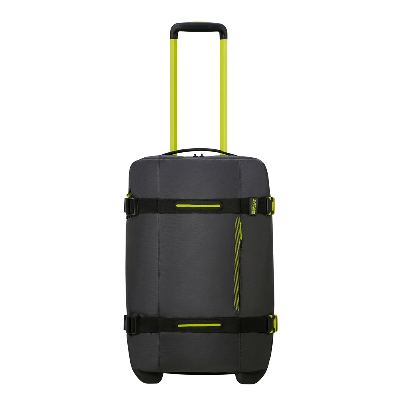 American Tourister Urban Track Duffle/Wheels S Coated black/lime Travel bag