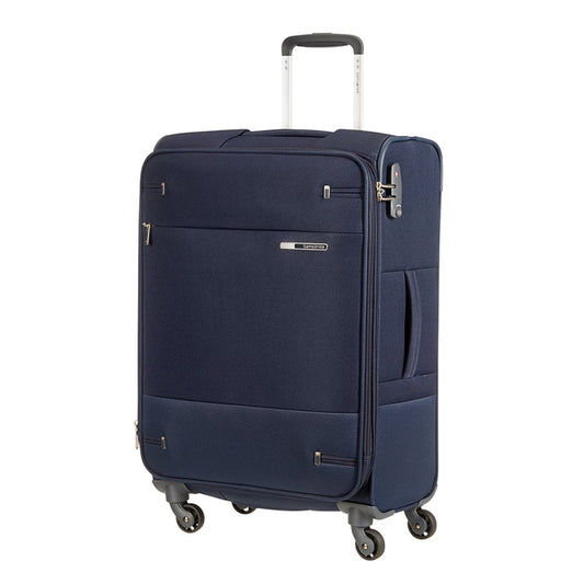 Samsonite Base Boost Spinner 66 Erweiterbarer marineblauer Weichkoffer