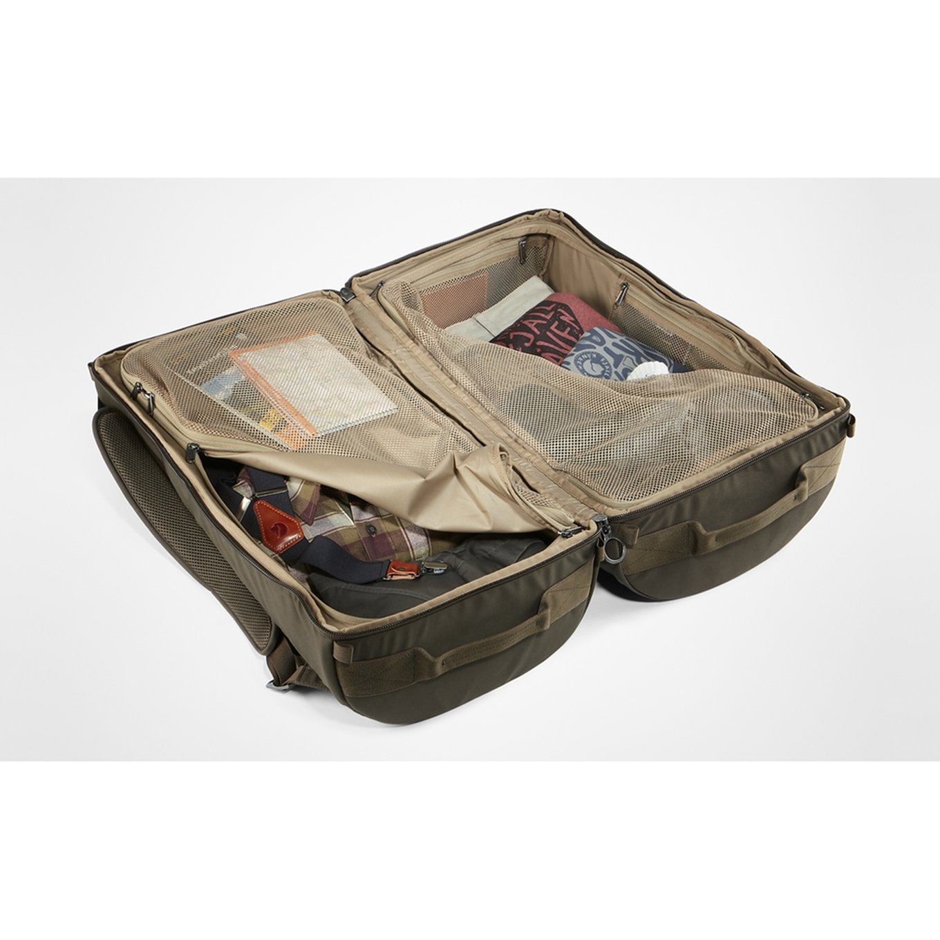 Fjallraven Splitpack Großer Rucksack/Reisetasche schwarz Wochenendtasche