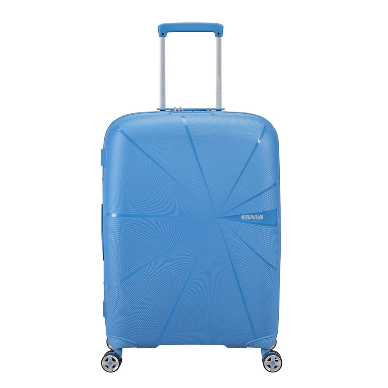 American Tourister Starvibe Spinner 67 EXP ruhiges blaues Hartschalenetui