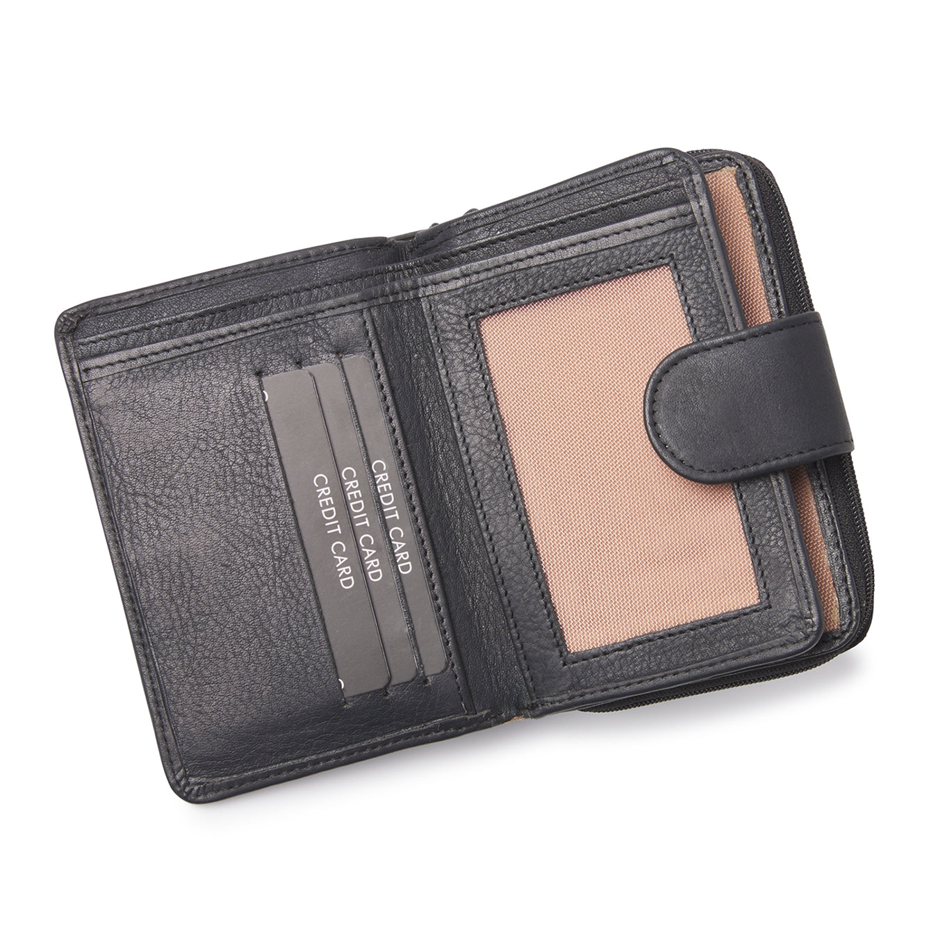 dR Amsterdam Tampa Damesportemonnee black