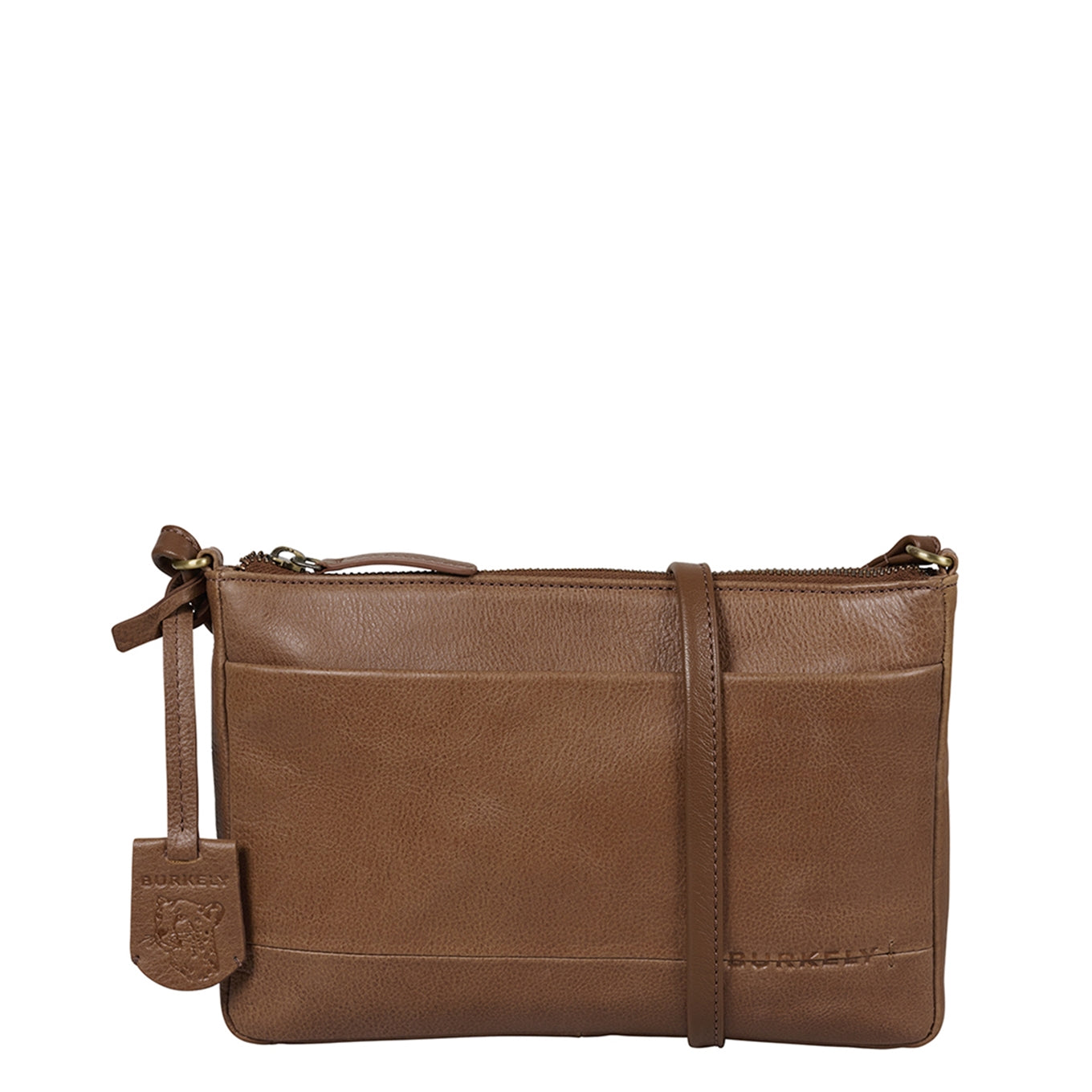 Burkely Natural Norah Crossbody zip cognac