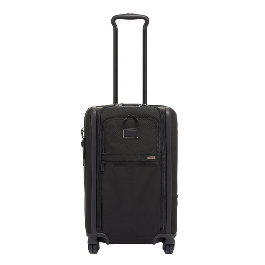 Tumi Alpha International Erweiterbarer 4-Rad-Handgepäckkoffer in Schwarz