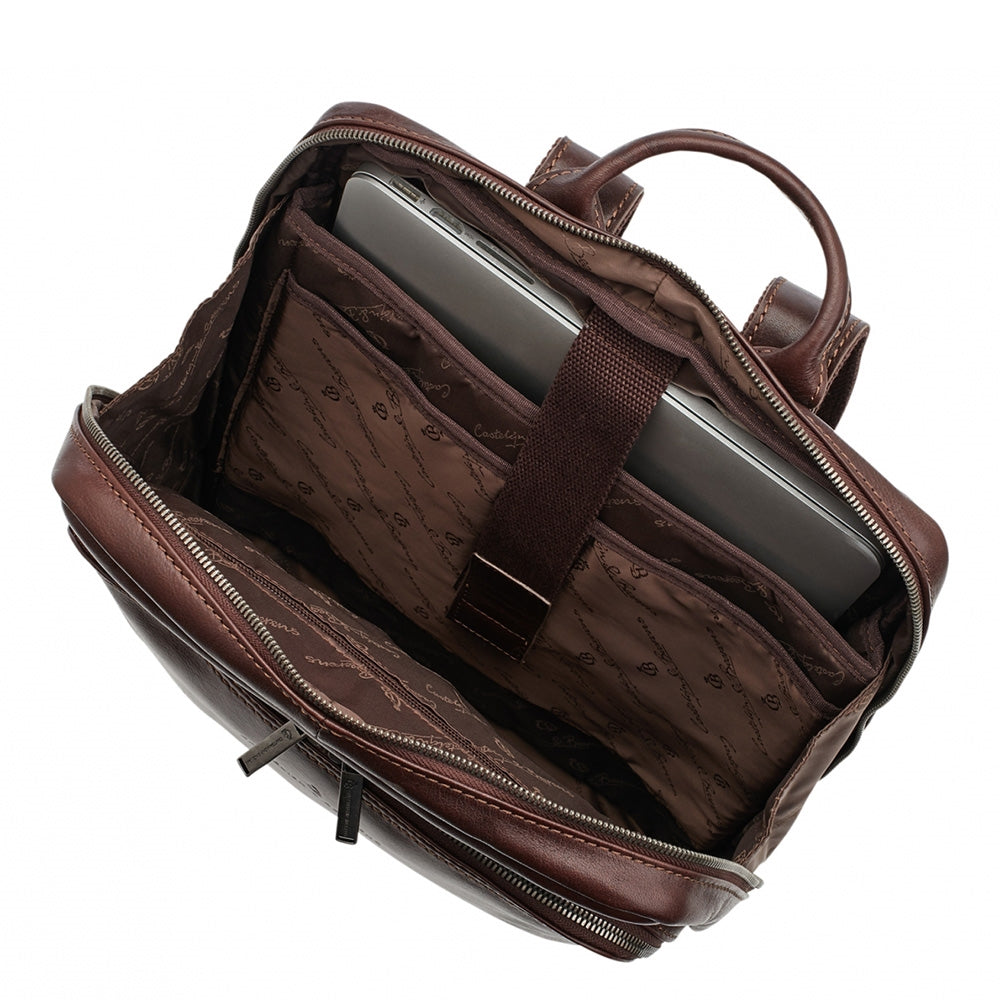 Castelijn & Beerens Firenze Business Backpack 15.6" + Tablet mocha