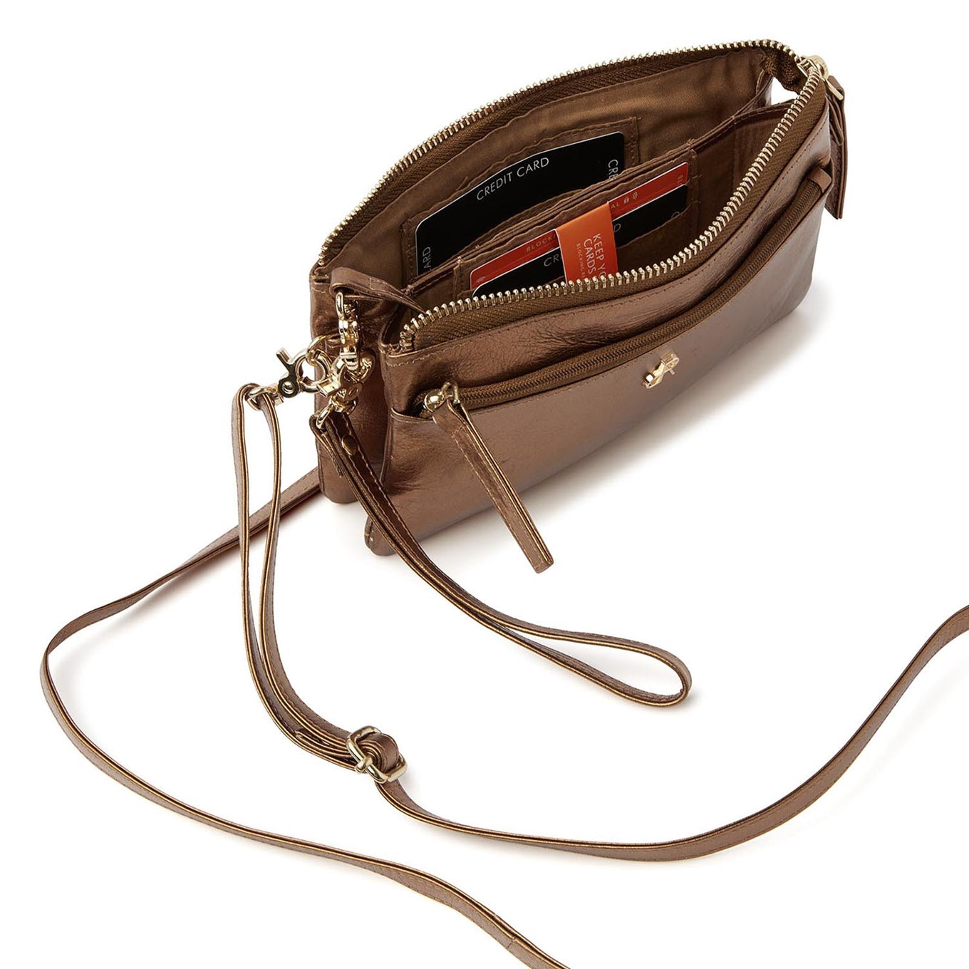 dR Amsterdam Metallics Shoulderbag - Clutch gold