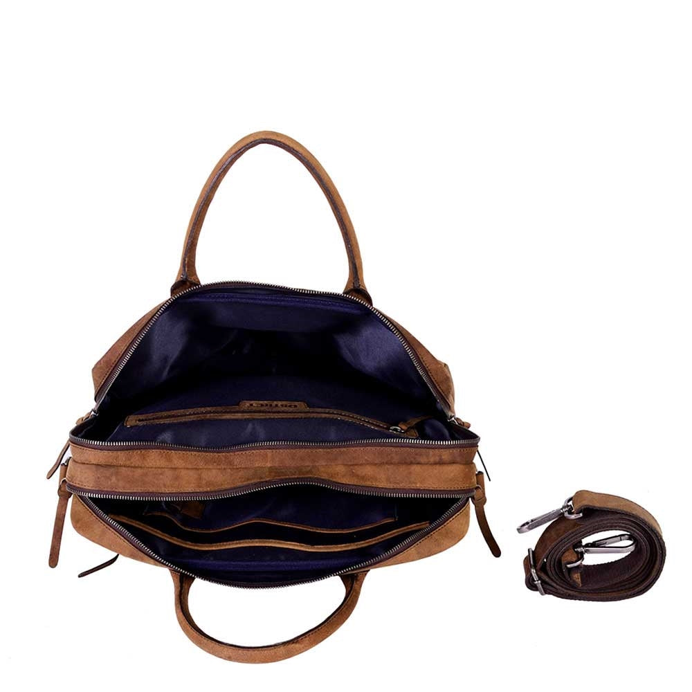 DSTRCT Wall Street Workingbag 15.6" brown