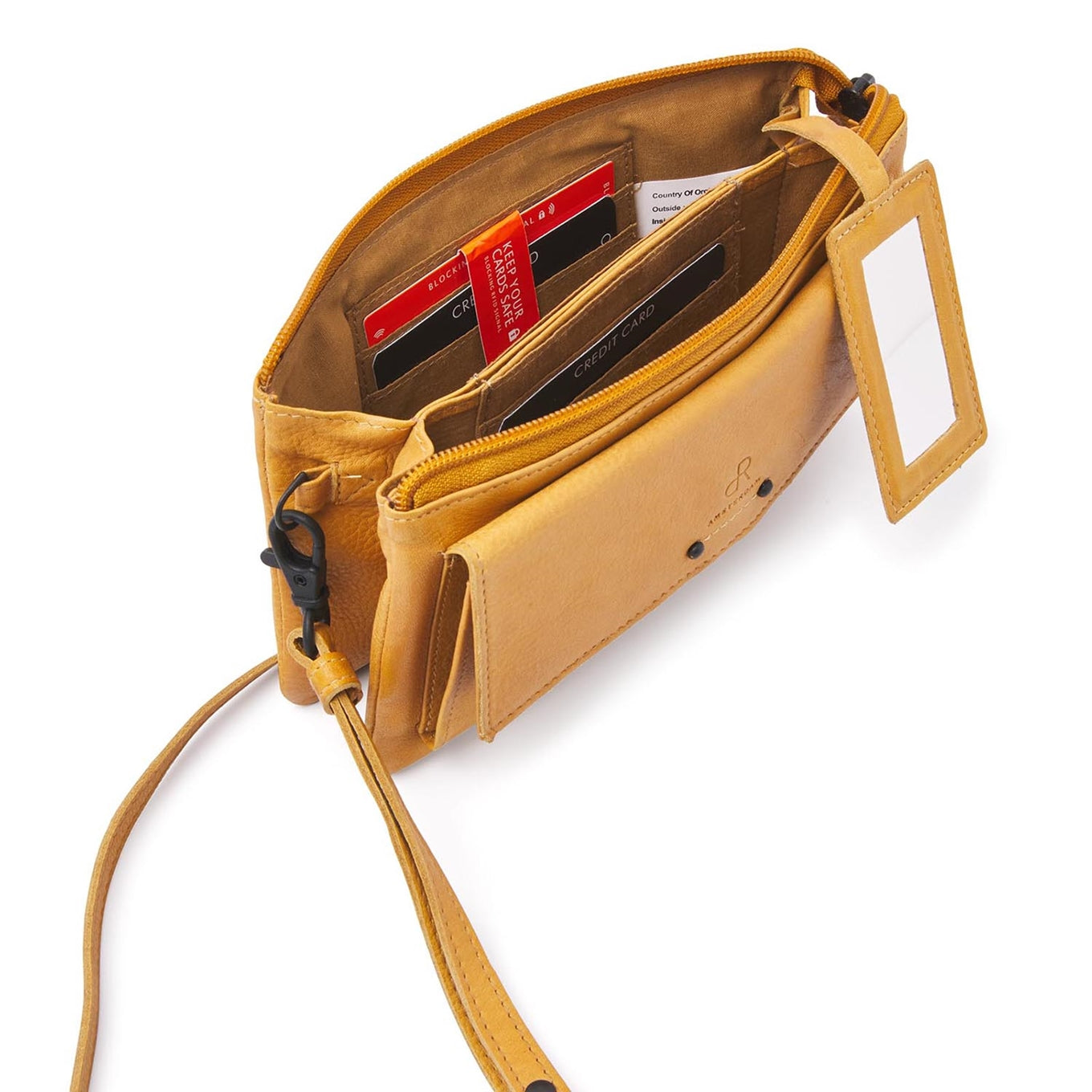 dR Amsterdam Tampa Umhängetasche/Clutch gelbe Damentasche