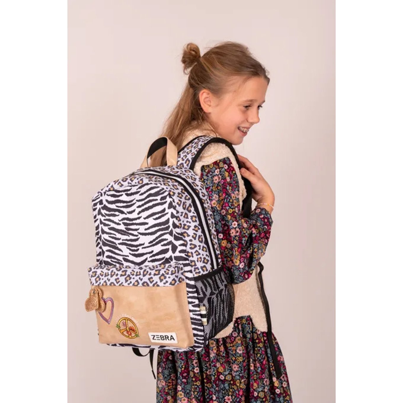 Zebra Trends Olivia Backpack weiß-beiger Rucksack