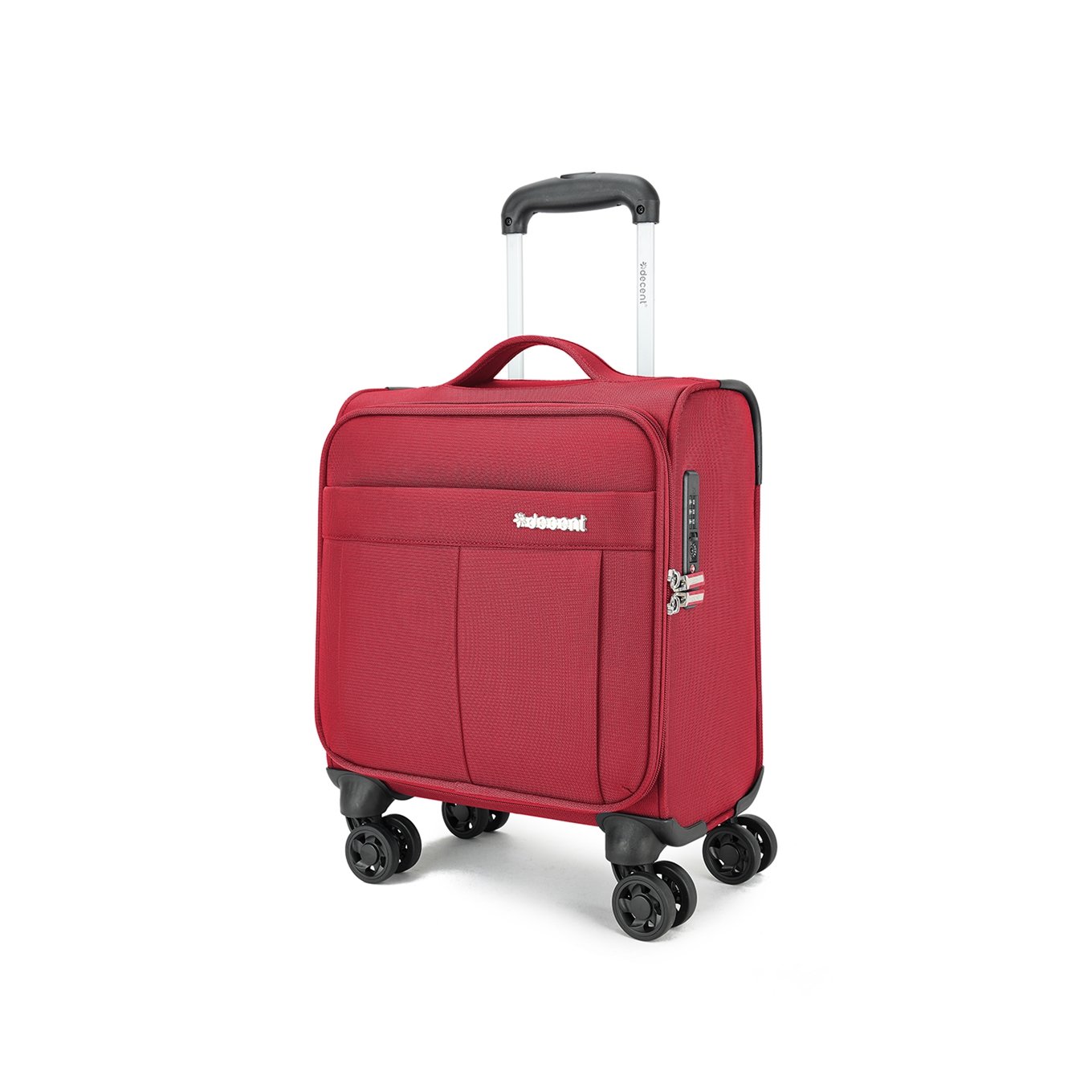 Decent D-Upright Underseater Trolley 42cm rot Weicher Koffer