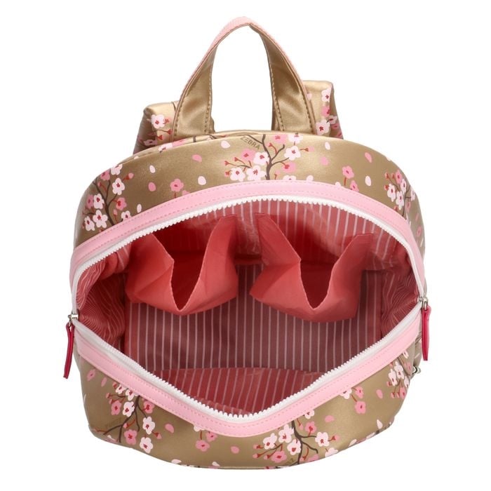 Zebra Trends Girls Rugzak Flower goud