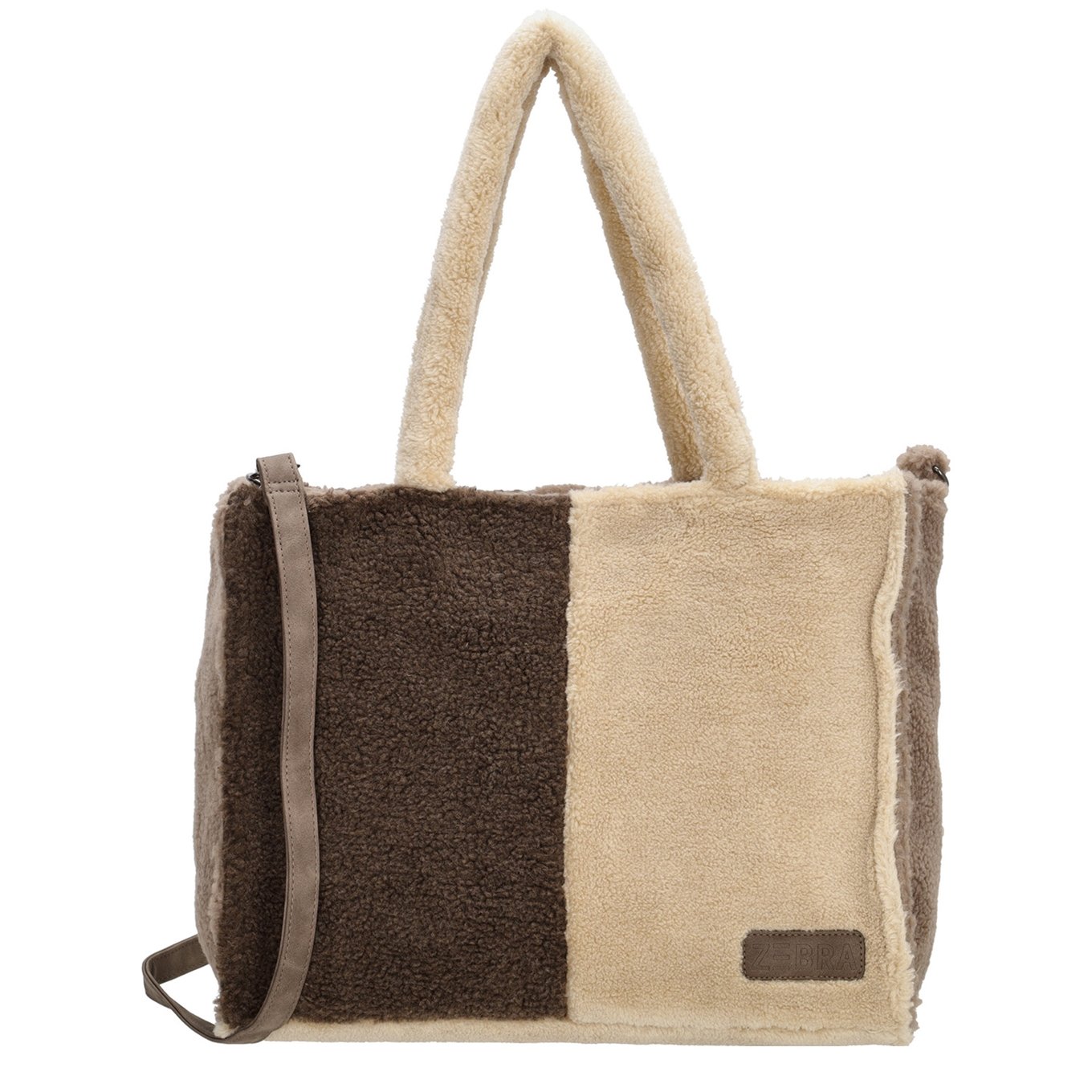 Zebra Trends Teddy Denise Shopper dunkelbraune Damentasche