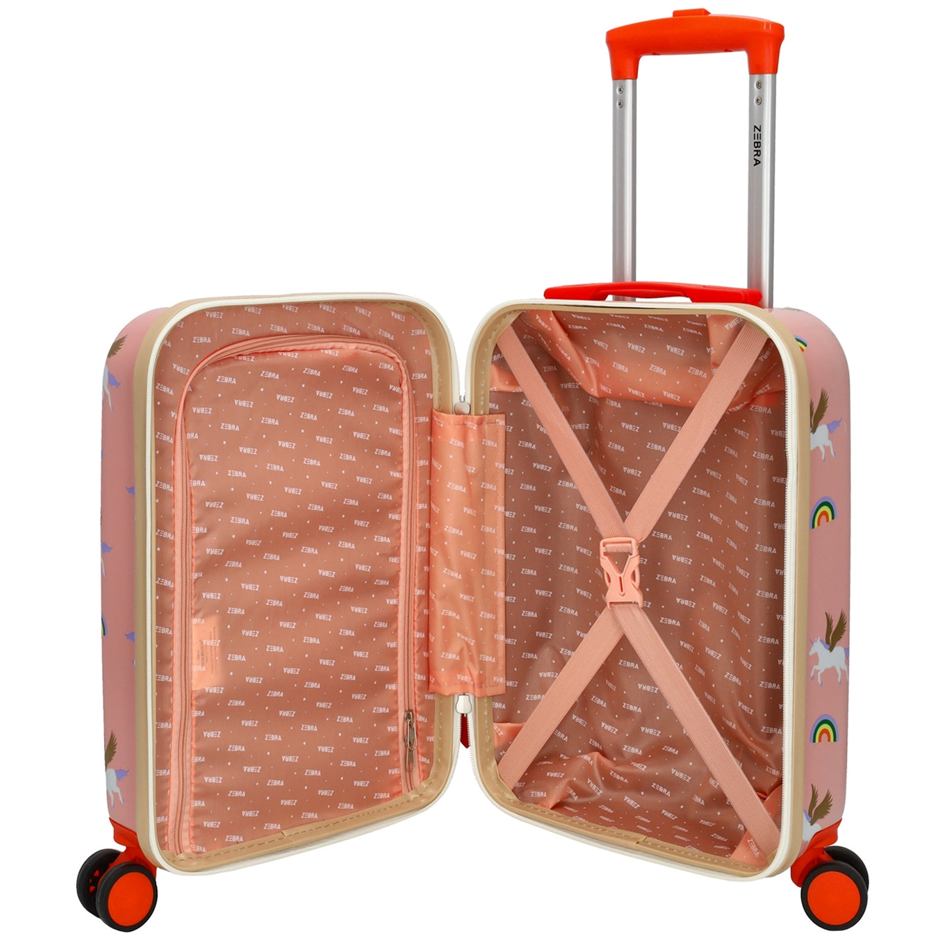 Zebra Trends Travel Kinderkoffer roze