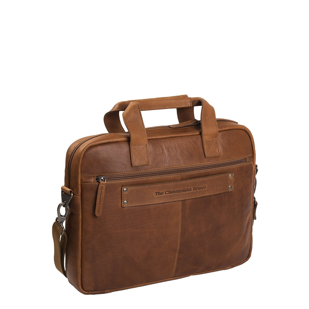The Chesterfield Brand Calvi Laptop bag 15.6'' cognac