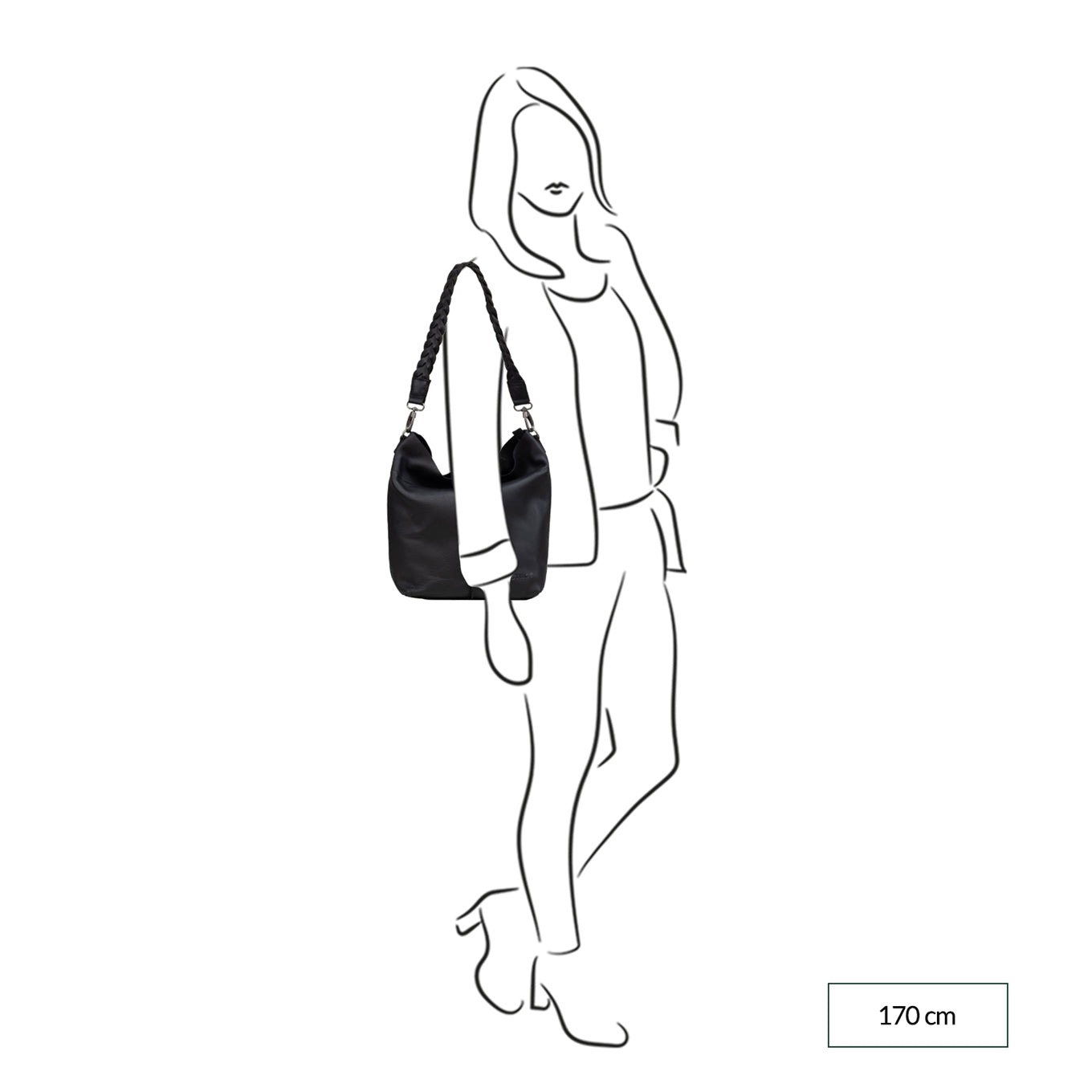 DSTRCT Preston Park Pouch Shoulder Bag 386830 black Women's bag