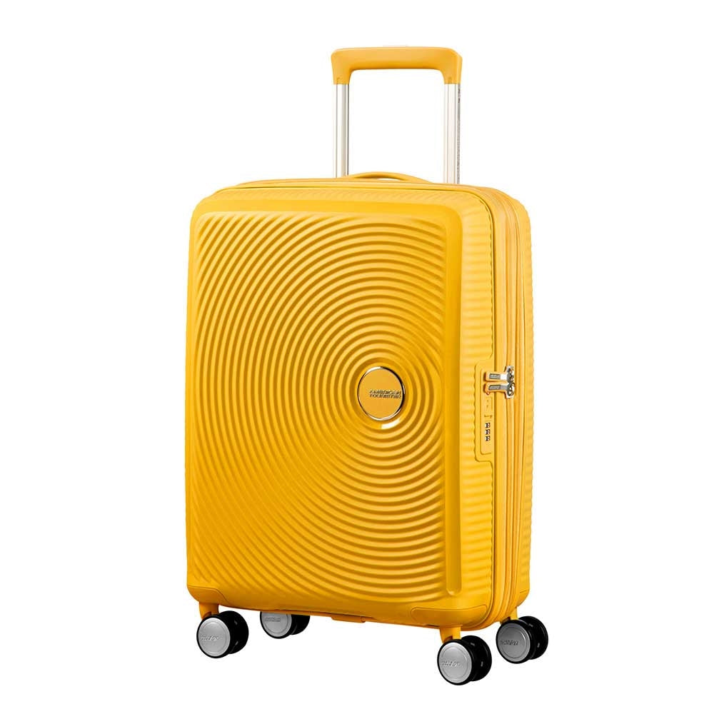 American Tourister Soundbox Spinner 55 Expandable golden yellow Hard Case