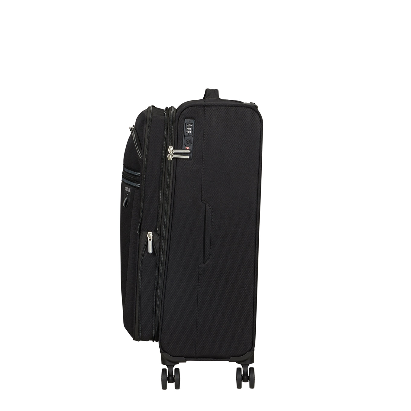American Tourister Aerospin Spinner M Exp black Soft suitcase