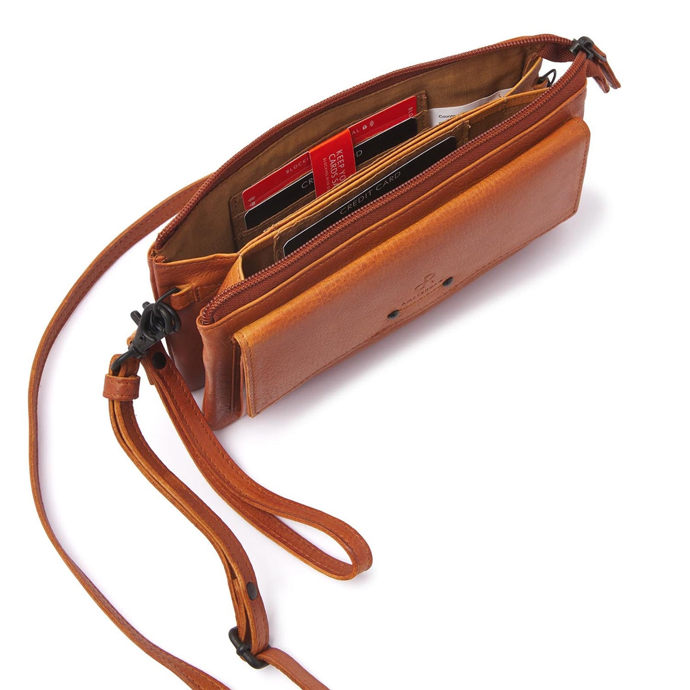 dR Amsterdam Tampa Schoudertas/Clutch camel