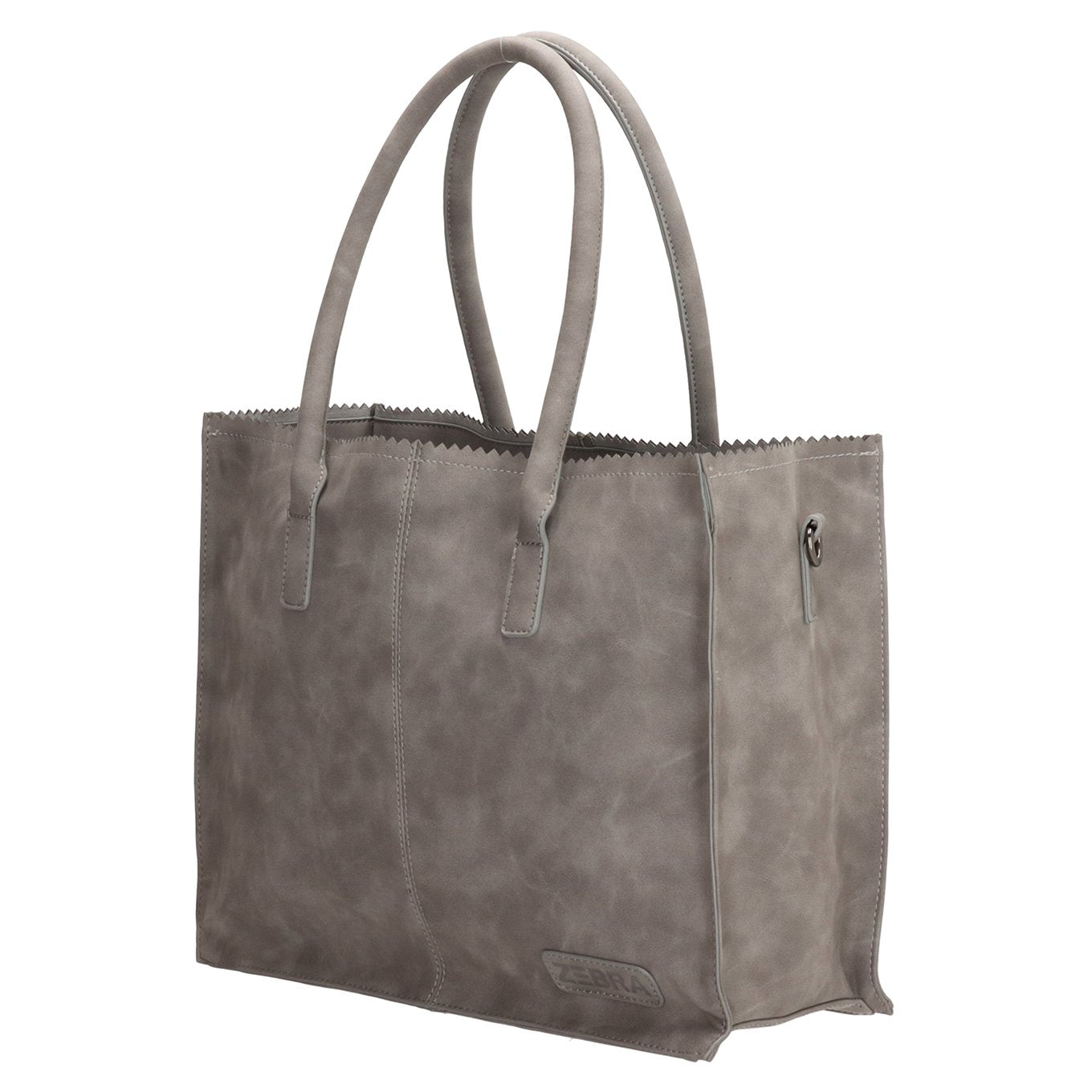 Zebra Trends Natural Bag Lisa Shopper mittelgraue Damentasche