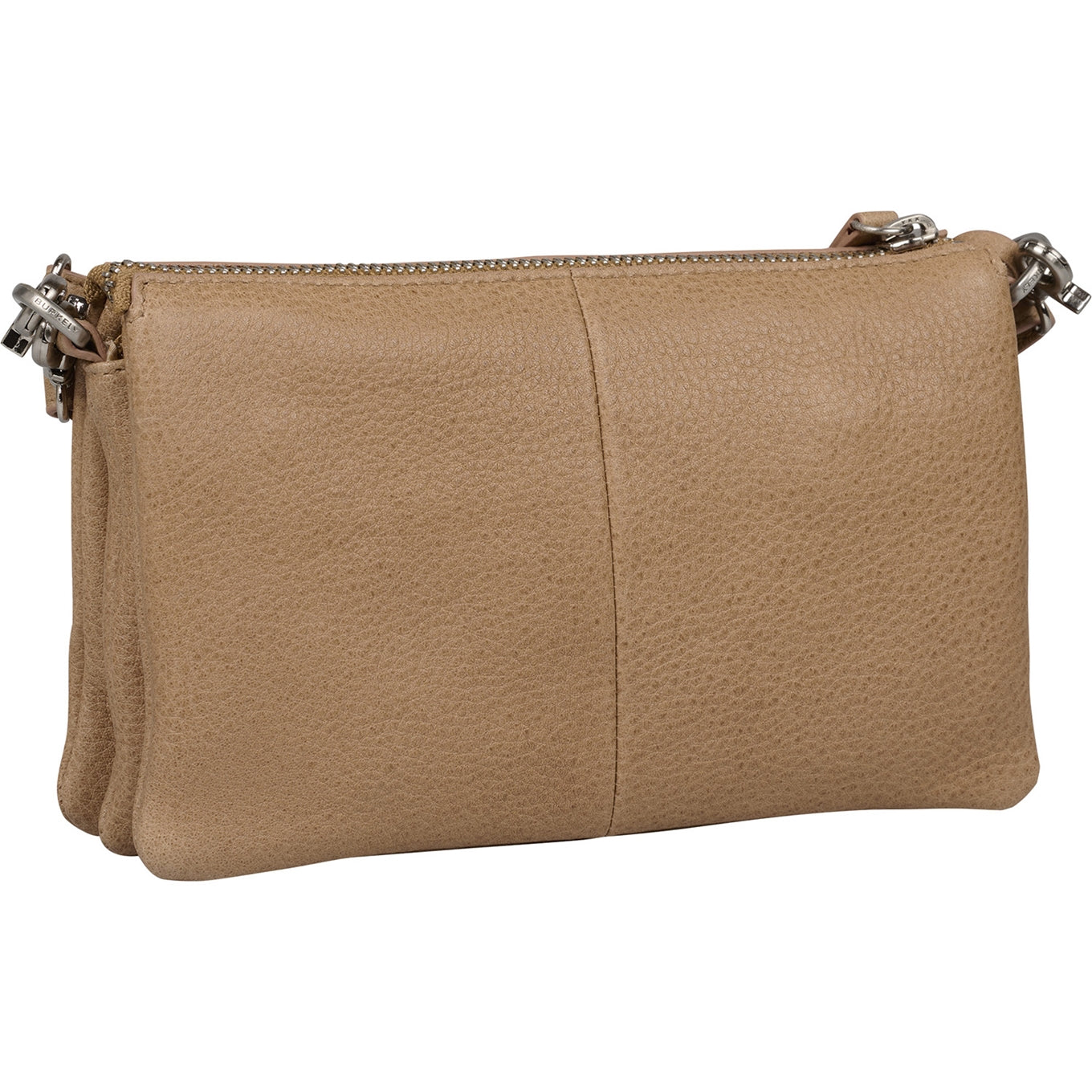 Burkely Soft Skylar Triple Pocket Zip gemütliche cognacfarbene Damentasche