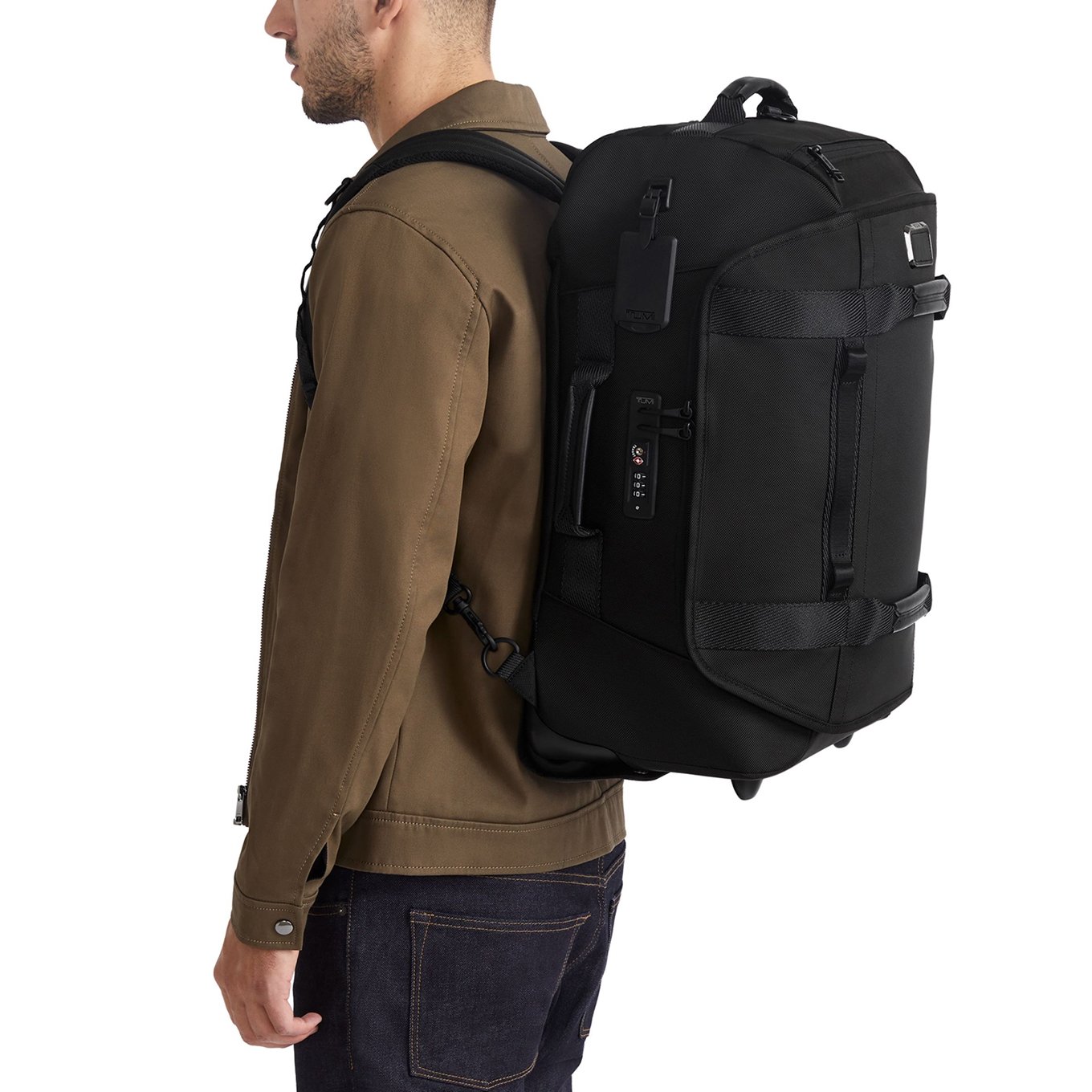 TUMI Alpha Bravo Wheeled Duffel C/O black