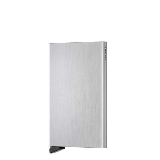 Secrid Cardprotector Kartenhalter silber gebürstet Damenbrieftasche
