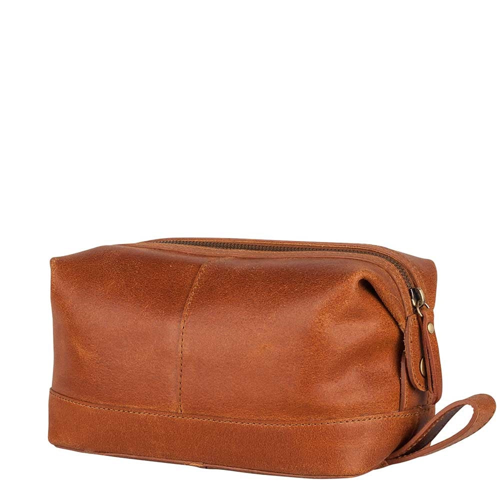 Burkely Vintage Riley Kulturbeutel Cognac