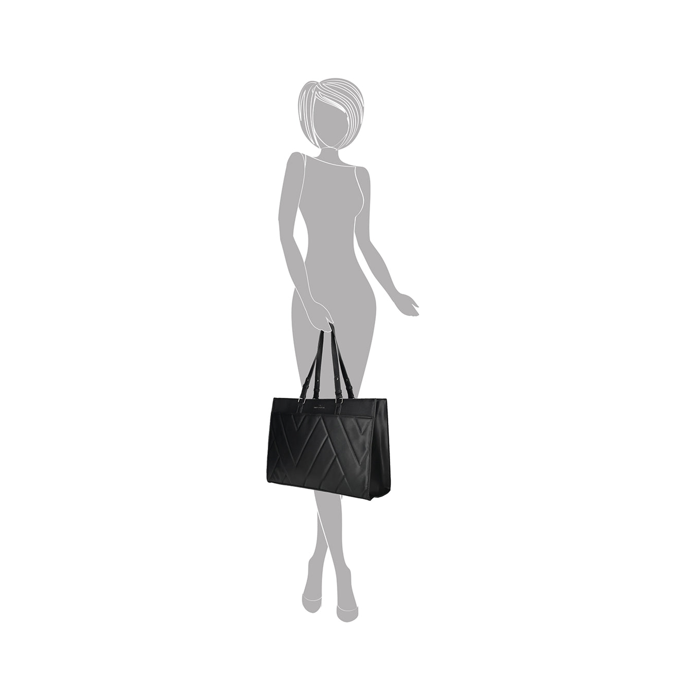 Enrico Benetti Evie Shopper 15" black