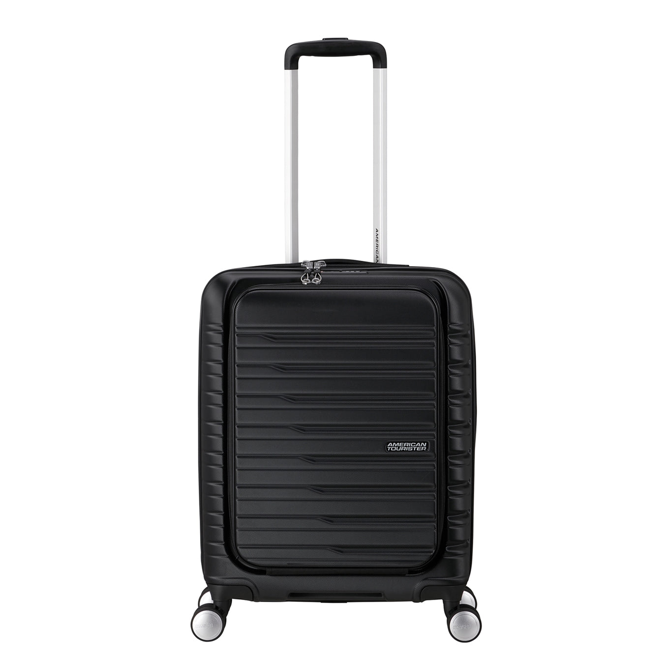 American Tourister Flashline Spin. 55/20 Frontloader Cabin Trolley shadow black