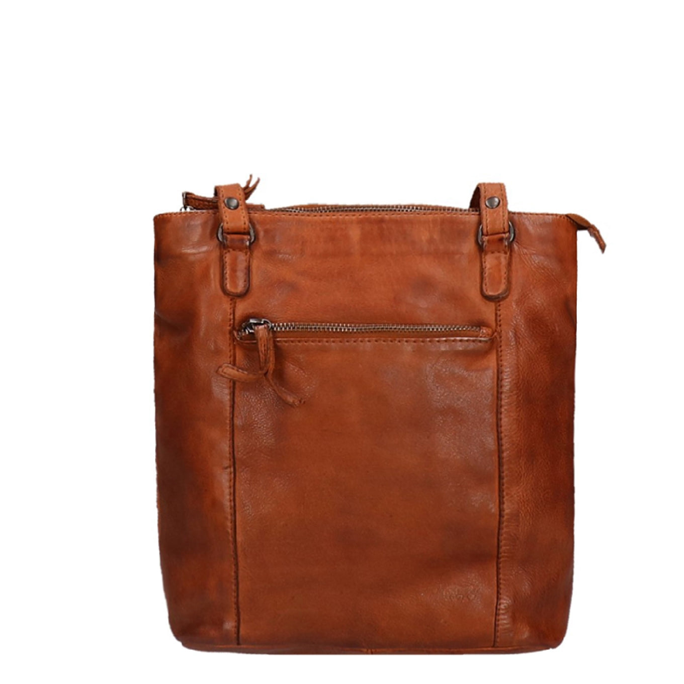 Bear Design Cow Lavato Schoudertas cognac