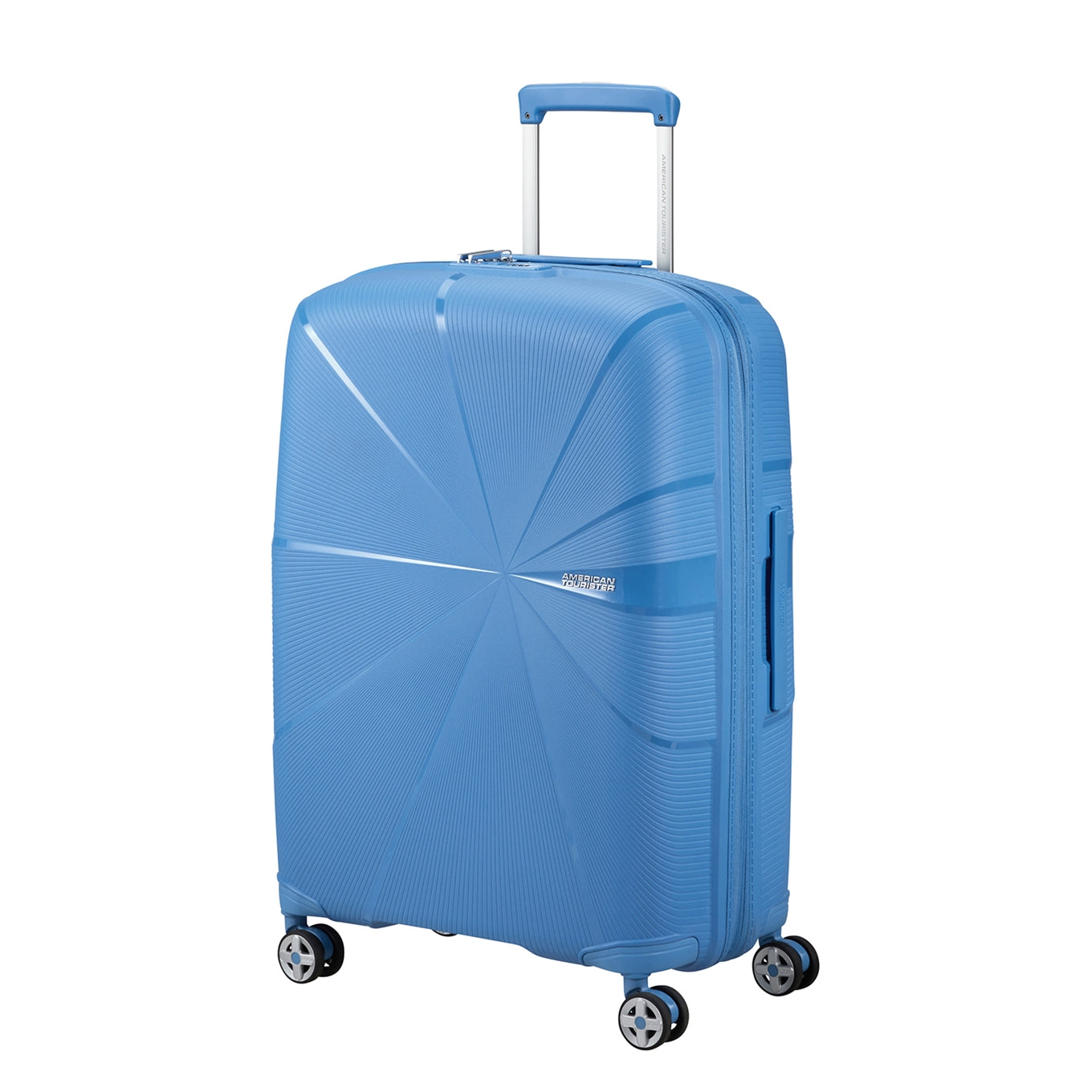 American Tourister Starvibe Spinner 67 EXP ruhiges blaues Hartschalenetui