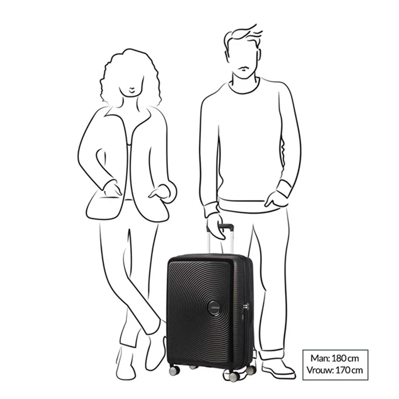 American Tourister Soundbox Spinner 67 Expandable bass black Hard case