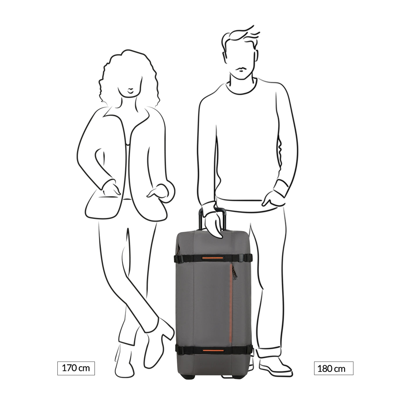 American Tourister Urban Track Duffle/Wheels L dark gray