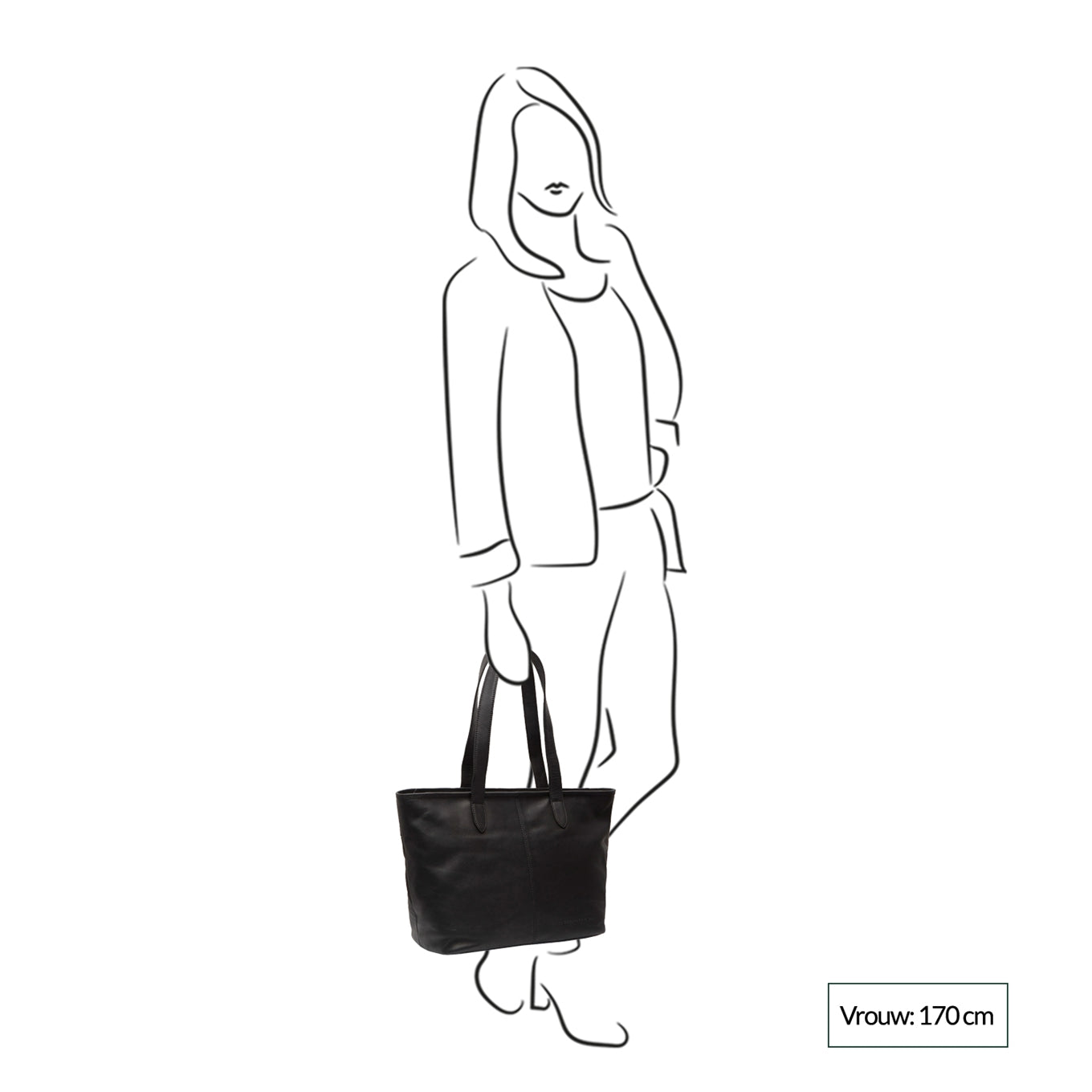 The Chesterfield Brand Monza Shopper zwart