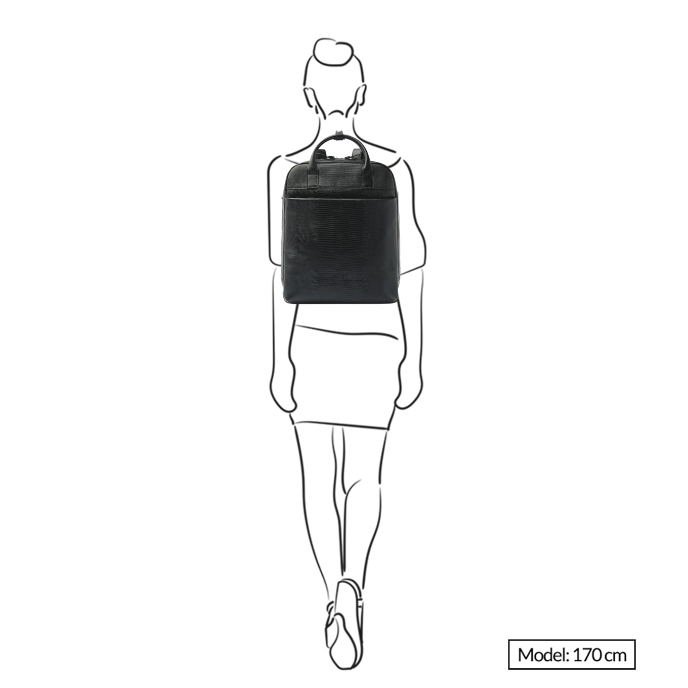 Castelijn & Beerens Donna Hanne Backpack 15.6" RFID zwart