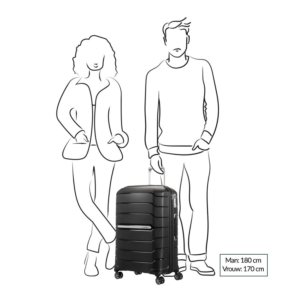 Samsonite Flux Spinner 68 Expandable black Hard Case