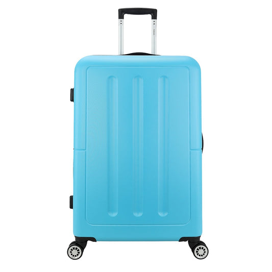 Dezenter Neon-Fix Trolley 76 blauer Hartschalenkoffer
