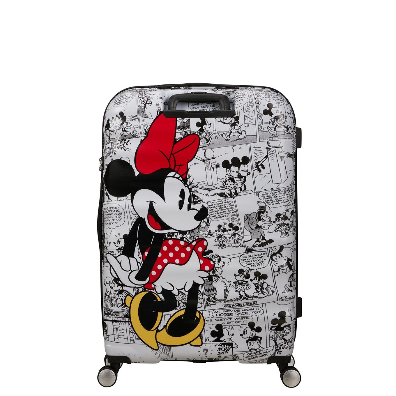 American Tourister Wavebreaker Disney Spinner 77/28 TSA Minnie Comics weißes Hartschalenetui