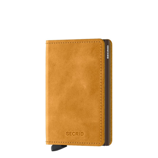 Secrid Slimwallet Wallet Vintage Ocker Damenbrieftasche
