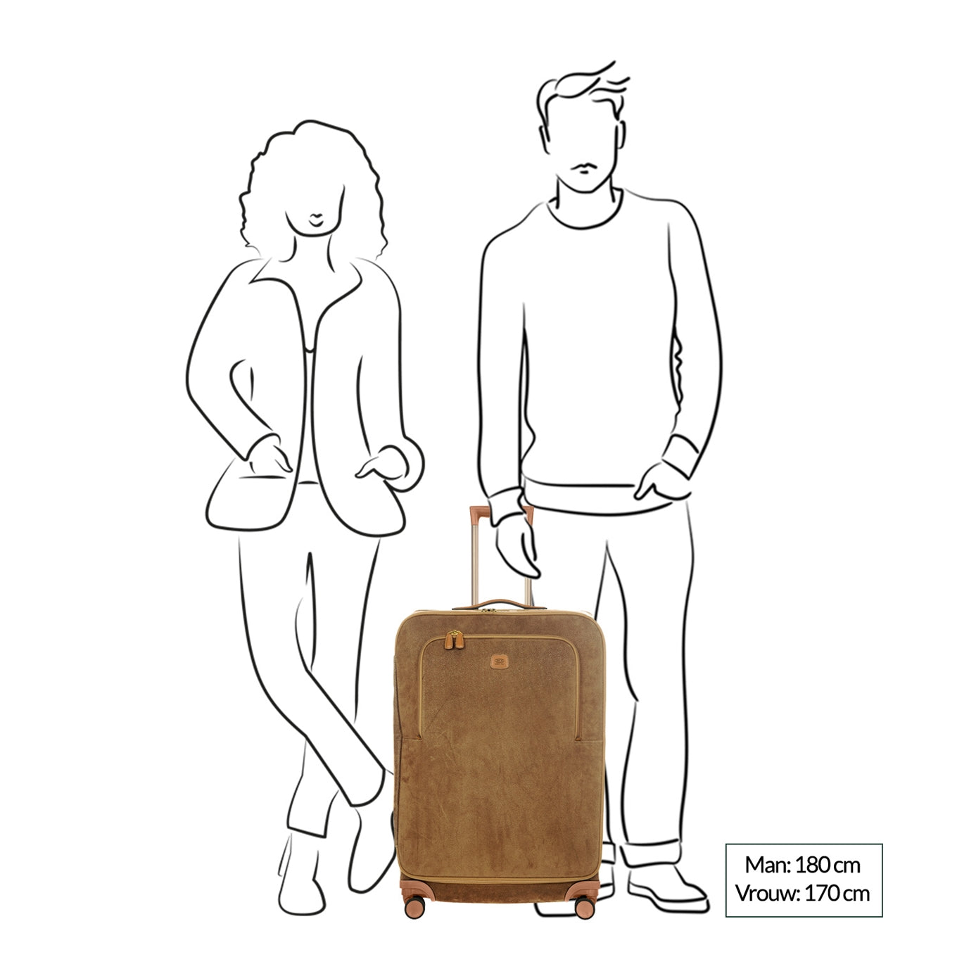 Bric's Life Trolley M oliv Weicher Koffer
