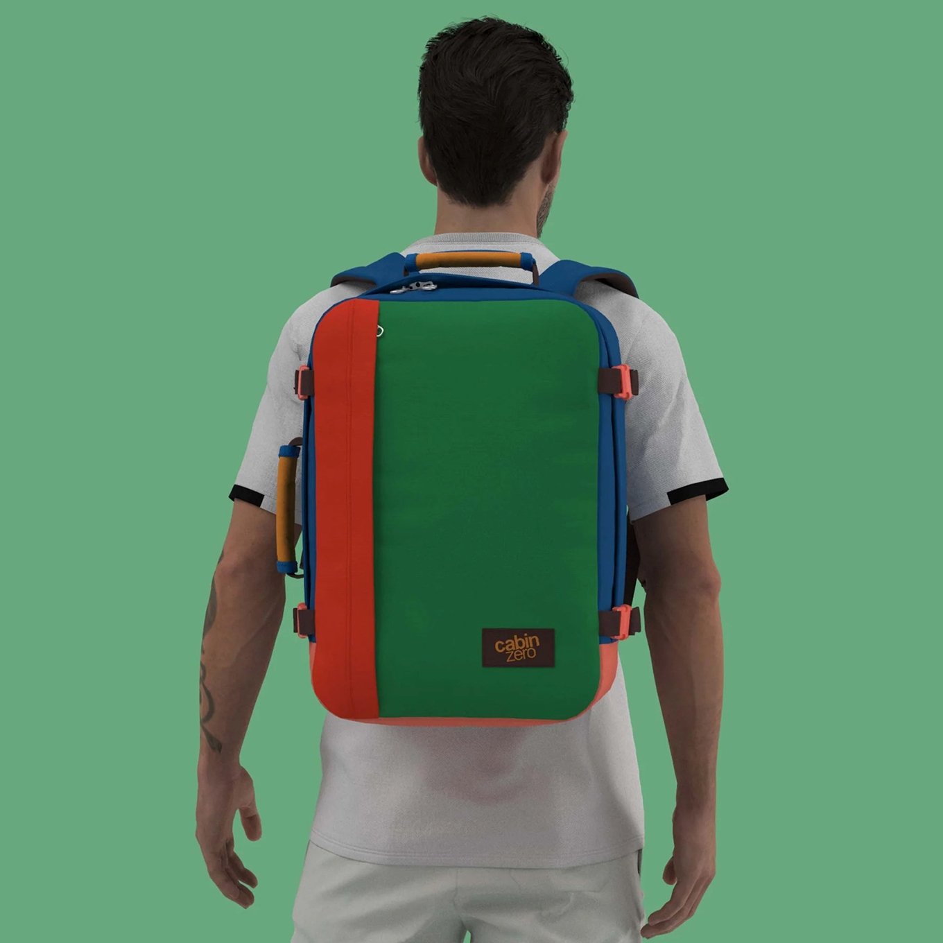 CabinZero Classic 36L Ultra Light Cabin Bag Wochenendtasche mit tropischen Blöcken