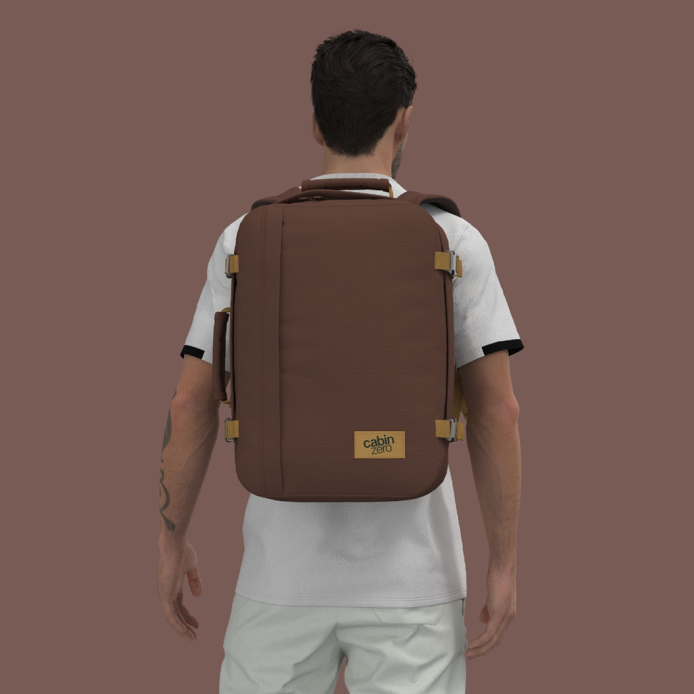 CabinZero Classic 36L Ultra Light Cabin Bag belgische Schokoladen-Wochenendtasche