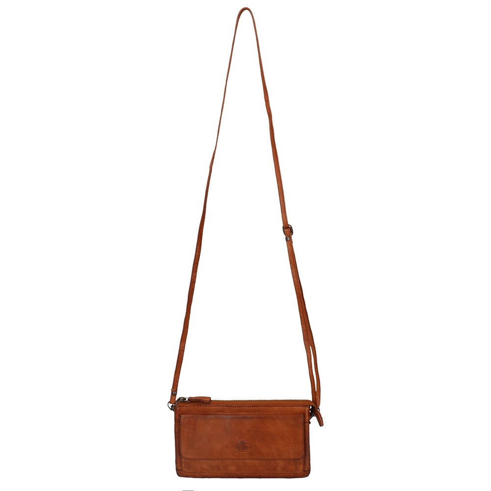 Bear Design Cow Lavato Clutch cognac
