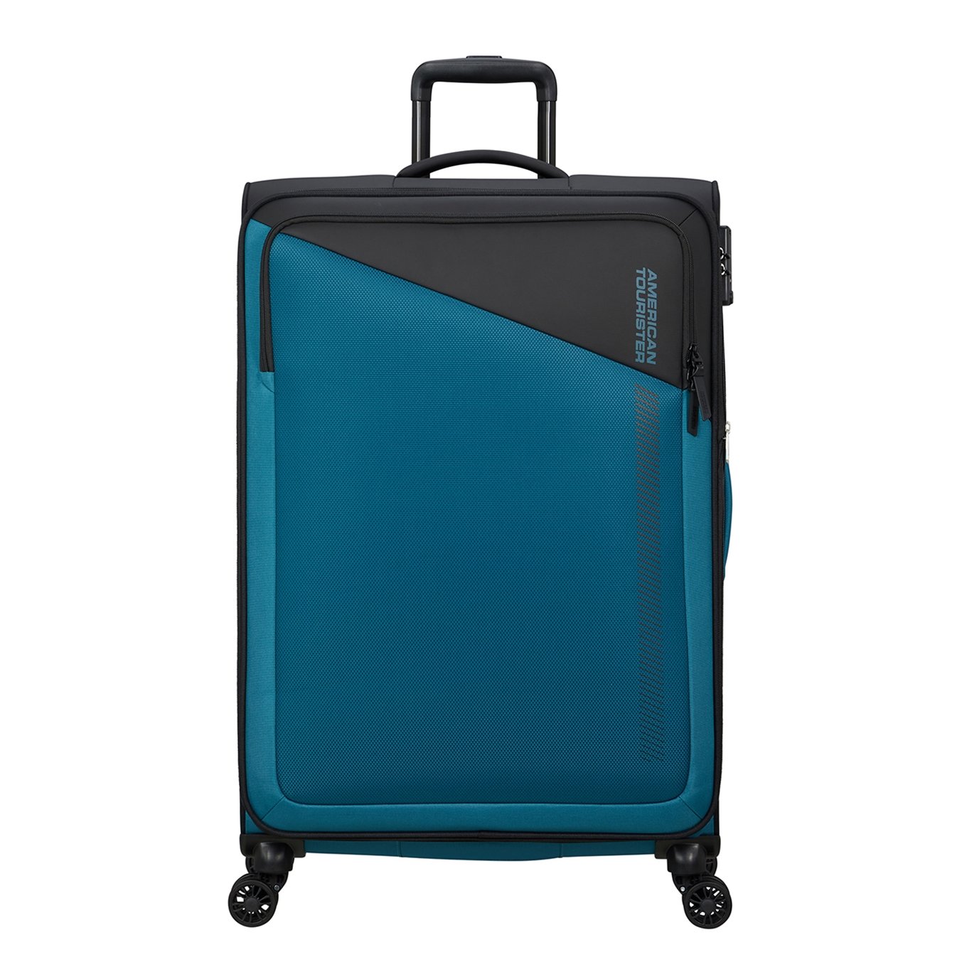 American Tourister Daring Dash Spinner L EXP schwarz/blau Weicher Koffer