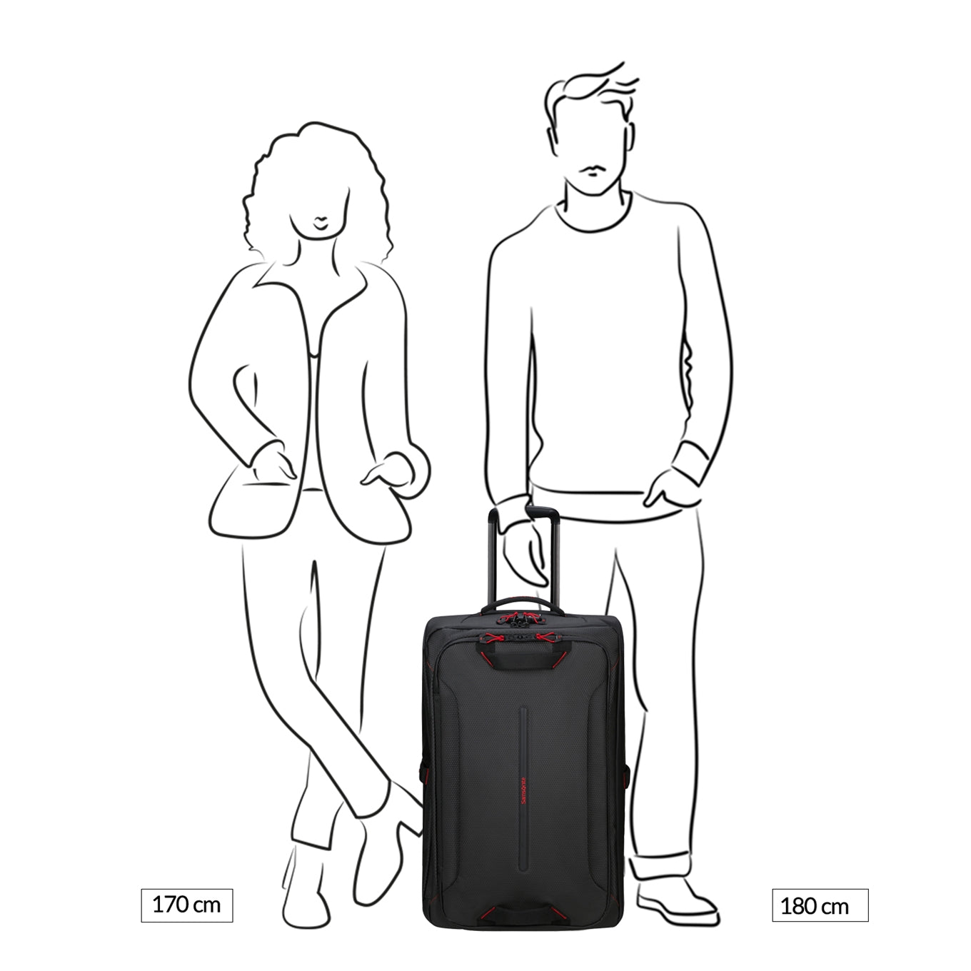 Samsonite Ecodiver Duffle/Wheels 67 charcoal