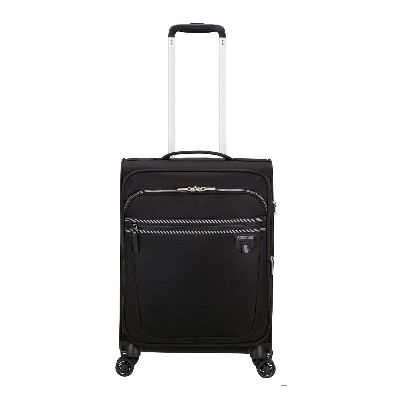 American Tourister Aerospin Spinner S Exp black Soft suitcase