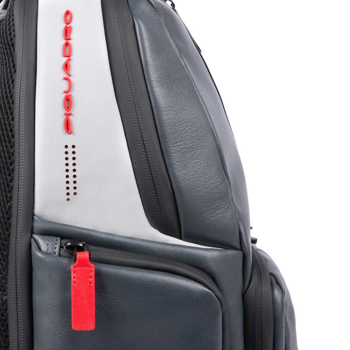 Piquadro Urban PC- und iPad-Rucksack mit Anti-Diebstahl-Kabel, grau-schwarzer Rucksack