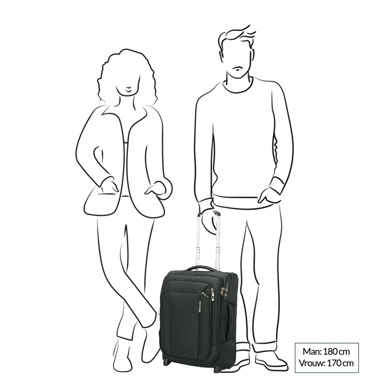 Samsonite Respark Upright 55 Expandable forest green