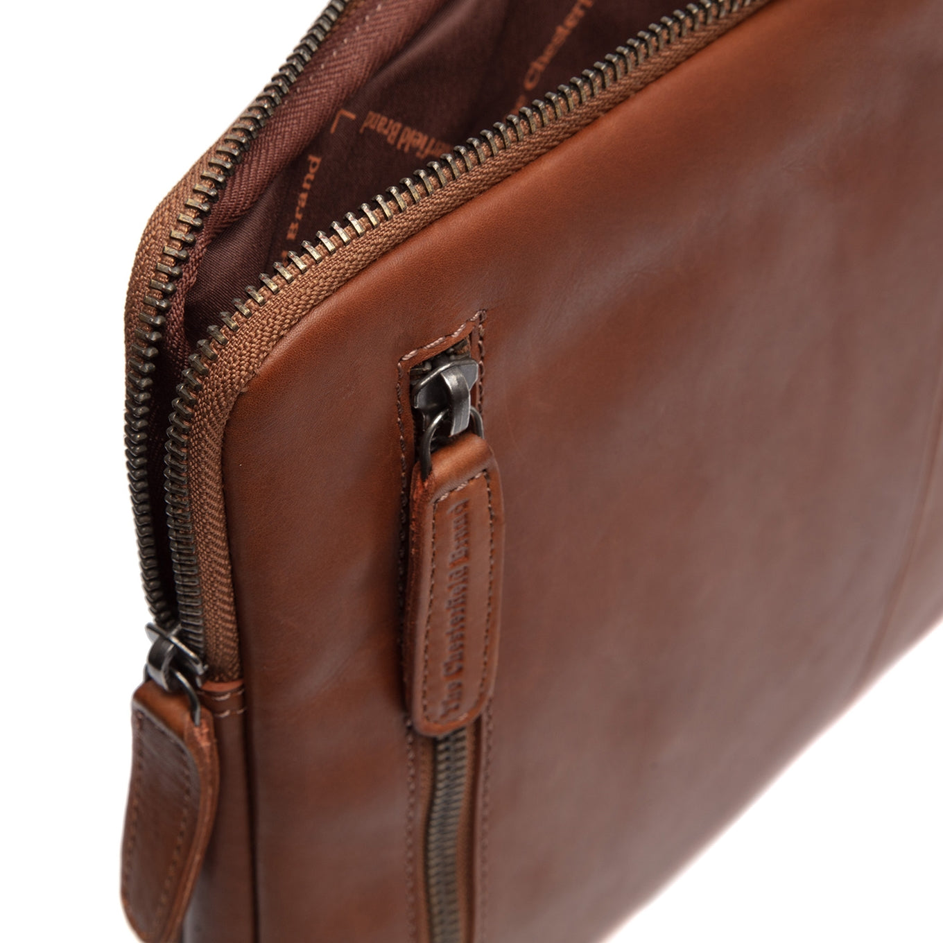 Die Chesterfield Brand Clinton Laptophülle Cognac