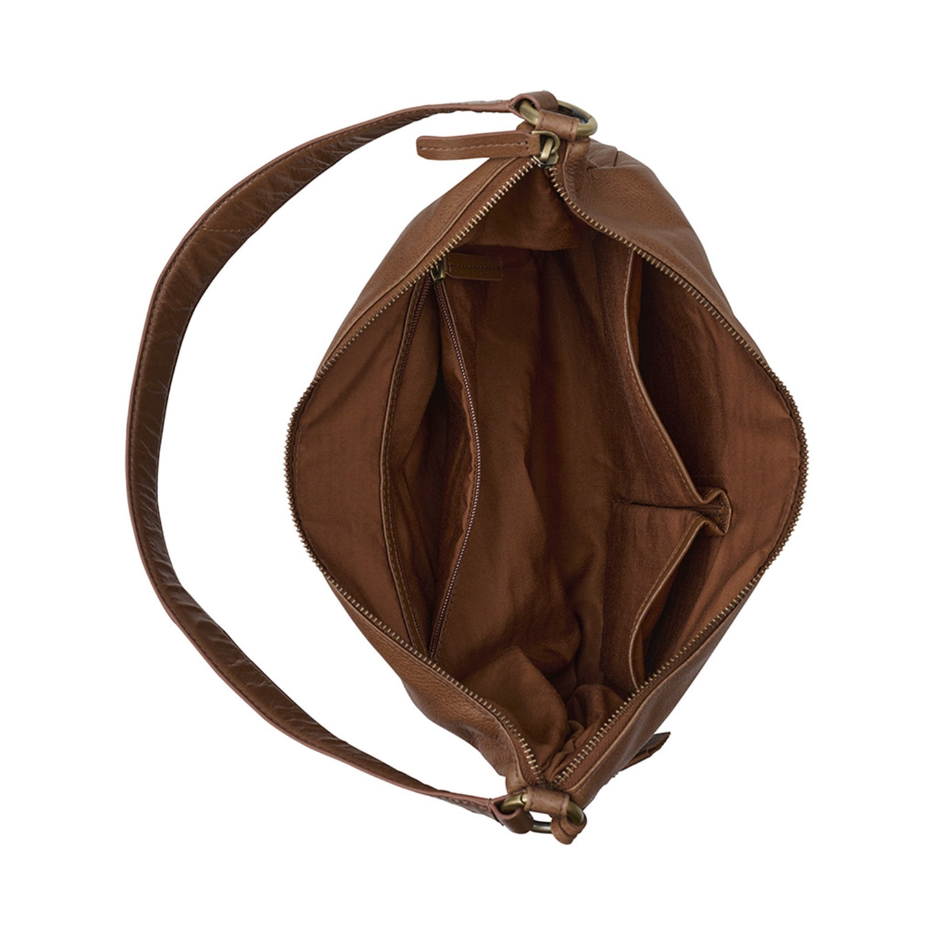 Burkely Natural Norah Hobo Round cognac